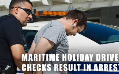 Maritime holiday driver checks result in arrests