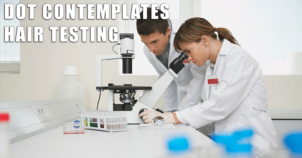 DOT contemplates hair testing