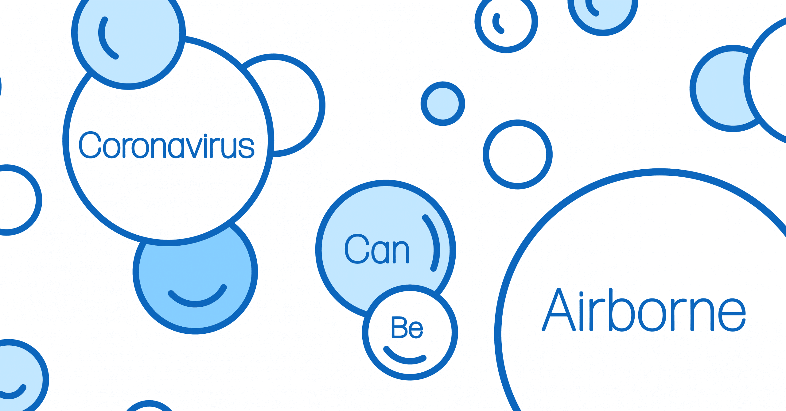 The CDC has acknowledged that COVID-19 virus can be airborne