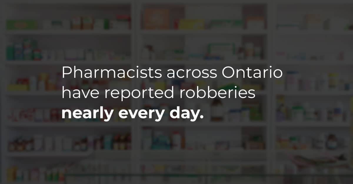 Growing concern among Toronto pharmacists as armed robberies spike
