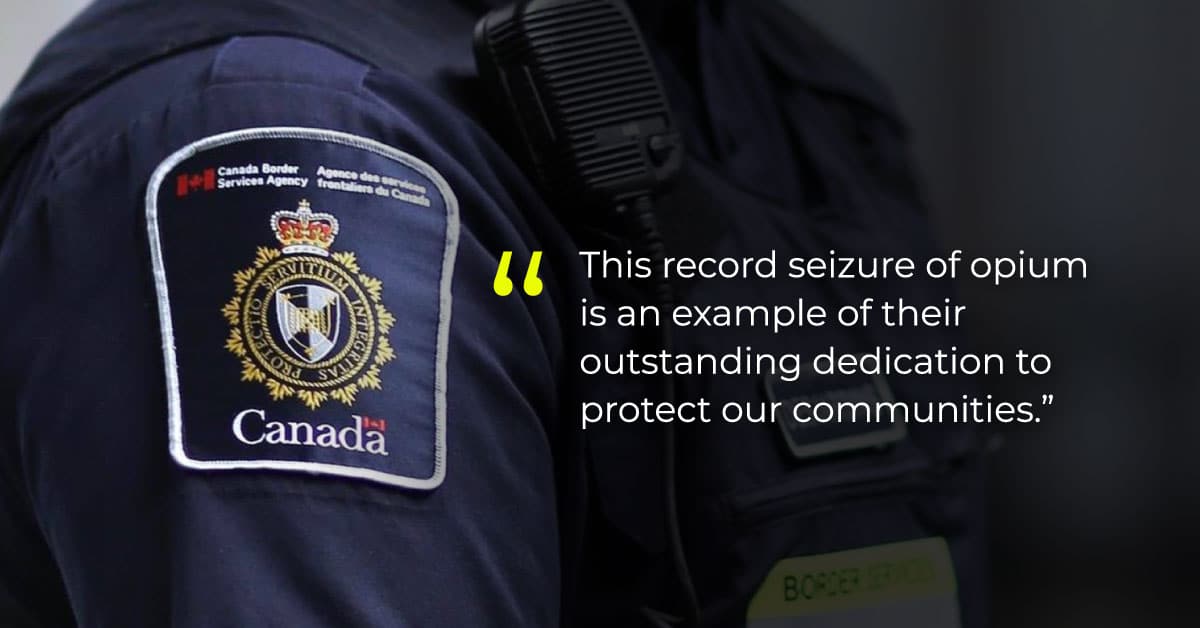 Largest ever opium seizure worth $50M made in Vancouver
