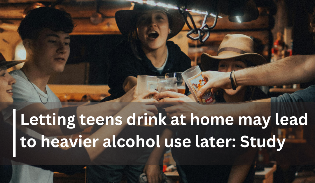 Allowing teens to drink at home can lead to heavier use later: Study