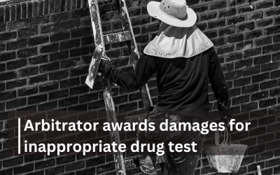 Arbitrator awards damages for inappropriate drug test