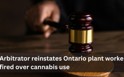 Arbitrator reinstates Ontario plant worker fired over cannabis use
