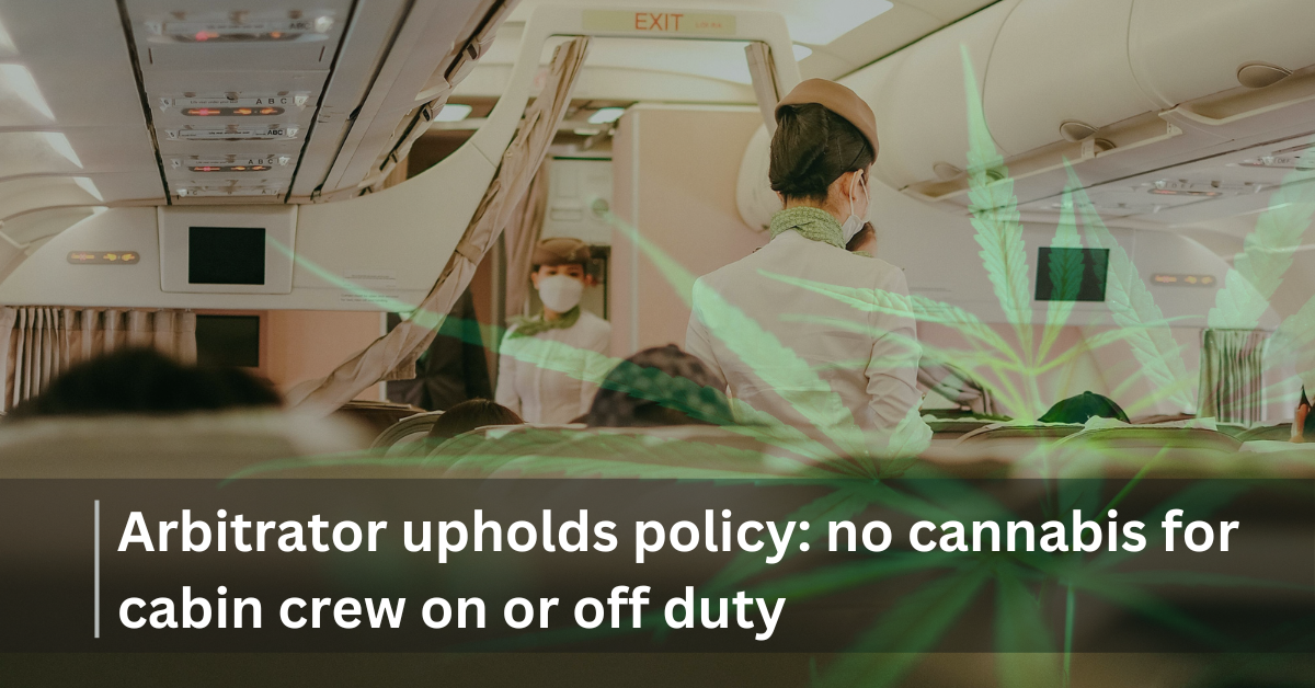 arbitrator holds up policy for airline no cannabis (1)