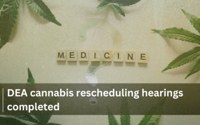 DEA cannabis rescheduling hearings completed
